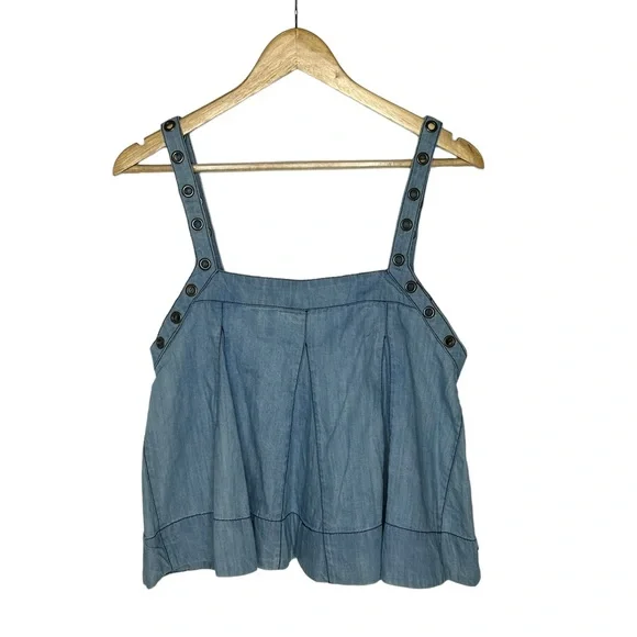 NWT Free People Zinnia Swing Tank blue - Picture 9 of 16